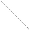 Black Bow Jewelry Swirl Diamond Tennis Bracelet in Sterling Silver -7 Inch - 2 of 4