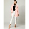INSPIRE CHIC Women's Regular Fit Notched Lapel Long Sleeve Buttoned Classic Coat - 2 of 4
