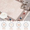 TROPOW Washable Large Area Rugs Modern Bordered Floor Mats Non-Slip Stain Resistant Farmhouse Floor Cover Carpet - 4 of 4