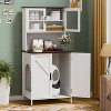 PAKASEPT Cat Litter Box Enclosure with Storage Cabinet, Cat Litter Box Furniture Hidden, Cat House, indoor Cat House Furniture - 4 of 4