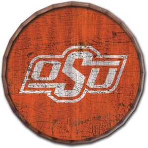 NCAA Oklahoma State Cowboys Cracked Color 24" Barrel Top - 1 of 3