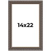 PosterPalooza | Ornate Black Picture Frame - UV Acrylic, Foam Board Backing, Hanging Hardware - 2 of 4