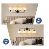 KAISITE 2 - Light Black and Gold Dimmable Bathroom Vanity Light with Globe Glass Shade - 4 of 4
