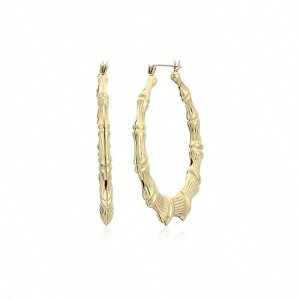 Women's Bamboo Hoop Earrings Exquisite Design Style Temperament - 1 of 2