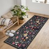 homfan Colorful Color Floral Door Mat Indoor Entrance Non-Slip Soft Oriental Vintage Carpet Kitchen Entryway Bedroom Corridors Indoor - 2 of 4