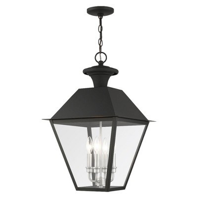 Livex Lighting Mansfield 4 - Light Pendant in  Black