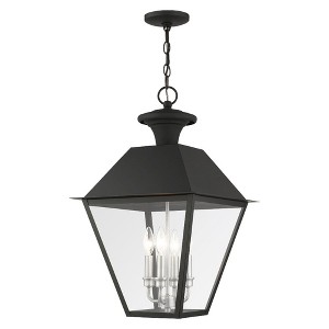 Livex Lighting Mansfield 4 - Light Pendant in  Black - 1 of 3