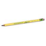 Dixon Ticonderoga Laddie Woodcase Pencil w/ Eraser HB #2 Yellow Dozen 13304
