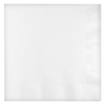 2ply 60ct Disposable Lunch Solid Napkin White - Spritz™