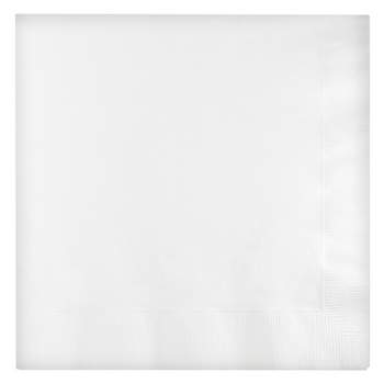 2ply 60ct Disposable Lunch Solid Napkin White - Spritz™