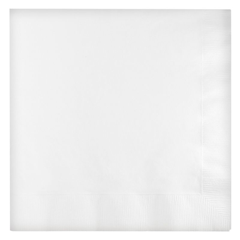 2ply 60ct Disposable Lunch Solid Napkin White - Spritz&#8482;, 1 of 2
