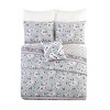 18" X 18" Park Stripes Embroidered And Pieced Square Throw Pillow Gray - Vera Bradley - 3 of 3