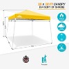 EAGLE PEAK Slant Leg Pop-up Canopy Tent Easy One Person Setup Instant Outdoor Beach Canopy Folding Portable Sports Shelter - 3 of 4