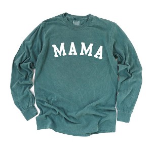 Simply Sage Market Women's Mama Bold Long Sleeve Garment Dyed Tee - 1 of 3