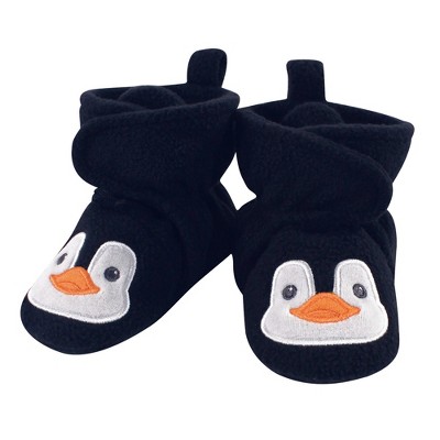 TargetHudson Baby Infant and Toddler Boy Cozy Fleece Booties, Navy Penguin