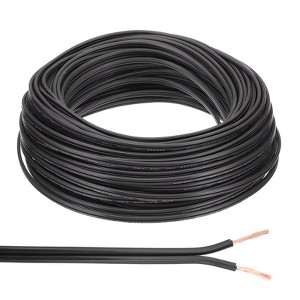 Unique Bargains Tinned Copper Insulated Heat Resistant PVC Covered 300V SPT-1 Round Wire 18AWG - 1 of 4