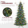 Vivatrees 9 Ft Prelit Artificial Christmas Tree, 10 Lighting Modes with Multi Colors Frasier Fir Artificial Tree, Metal Stand, Xmas Decor, Green - 4 of 4