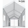 10x20 Ft Carport, Car Port with 180g PE Tarp, Roll-Up Doors, and 4 Windows, for Sedans, Bass Boats, Motos, ATVs, and SUVs - 3 of 4