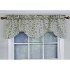 RLF Home Chopin Bravo Window Treatment Valance 1-1/2" rod pocket 2" header 50" x 15" Blue Mist - 2 of 3