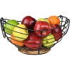Enlea Modern Farmhouse Fruit Basket for Kitchen Counter, Vintage Wire and Wooden Base Fruit Bowl for Kitchen Decor - 4 of 4
