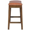 New Pacific Direct Elmo Bonded Leather Counter Stool, Pumpkin - 4 of 4