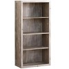 NicBex Transitional Bookcase 3/4/5 Tier Low-Profile Design Grey Eco-Friendly Laminate Bedroom Office Floating Shelf Effect - 4 of 4