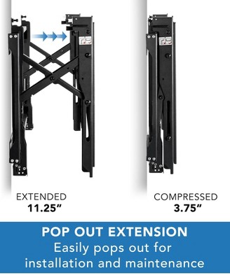 Commercial Grade Pop-Out Video Wall Mount for 32 to 70 Inch TVs
