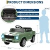 12V Ride on Licensed Shelby GT350, Battery Powered Ride on Toys for Toddlers with Remote Control, Safety Belt, 2 Speeds, LED Lights - 2 of 4