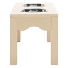 Lilith Double Pet Feeder - Removable Stainless Steel Bowls - Cat/Dog - PET5702 - Safavieh Pets - 4 of 4