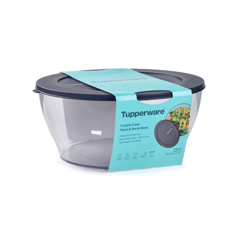 Tupperware Crystal Clear Store &#38; Serve - 25.25C Round Container, 5 of 11