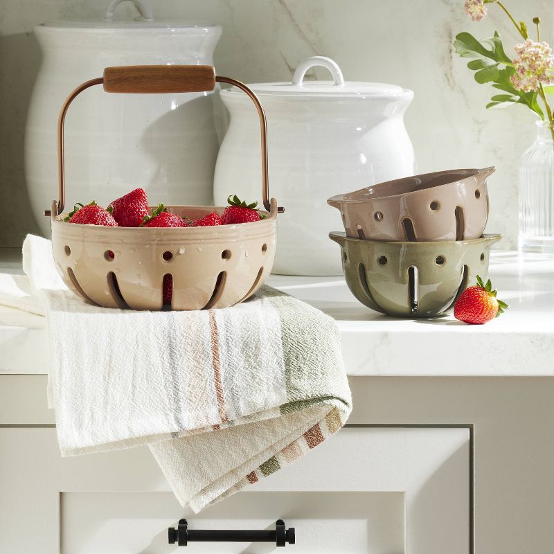 Rainbow Stripe Flour Sack Kitchen Towel - Hearth &#38; Hand&#8482; with Magnolia, 2 of 6