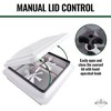 Hike Crew 14" x 14" RV Roof Vent with Dual Fan, Camper & Trailer Sunroof Cover Replacement - 3 of 4