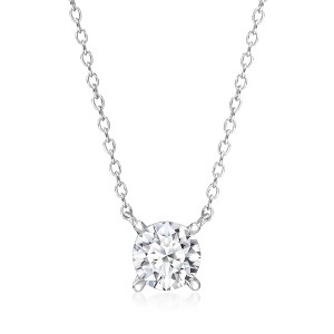 Ross-Simons 0.75 Carat Lab-Grown Diamond Solitaire Necklace in Sterling Silver - 1 of 4