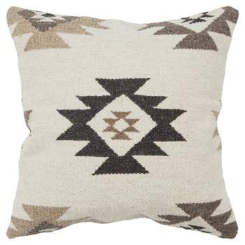 22"x22" Oversize Geometric Poly Filled Square Throw Pillow - Rizzy Home