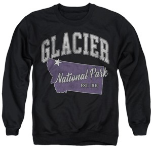 Men's Glacier National Park State Line Crewneck Sweatshirt - 1 of 4