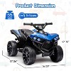 Jojoka 6V Kids ATV Quad Ride On Toy, Electric 4-Wheeler w/1.8MPH Speed, Music, LED Headlight, Foot Pedal, Gift for Toddlers - 2 of 4