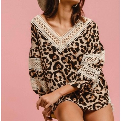 Women's Pullover Boxy Blouse - Haptics