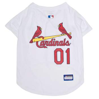 Mlb St. Louis Cardinals Pets First Pet Baseball Jersey - White Xs