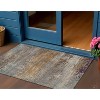 HomeRoots 3' X 5' Brown Gray And Purple Abstract Washable Indoor Outdoor Area Rug - 2 of 4