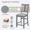 Sapphtopaz Dining Chairs Set of 4 Kitchen Chair with Padded Seat Height Chair with Backrest Dining Room Chairs for Kitchen, Bedroom - 2 of 4