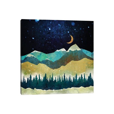iCanvas Snow Night by SpaceFrog Designs Canvas Print Wall Art