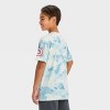 Boys' Disney Captain America Short Sleeve Graphic T-Shirt - Beige/Blue - 3 of 3