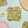 Juvale 100 Pack Pink Daisy Disposable Cocktail Paper Napkins Party Supplies - 2 of 4