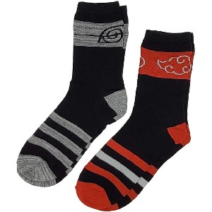 Ripple Junction x Naruto Shippuden Symbols Crew Socks 2-PK - 1 of 4