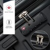 3 Piece ABS Hardside Luggage Set, 360° Spinner Wheels, TSA Lock, 24" And 28" Expandable, Lightweight Suitcases - 3 of 4