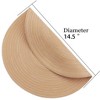Aoibox Braided Round Placemats Set of 6, Woven Washable Non-Slip Table Mats for Kitchen Dining, Heat Resistant Fabric Indoor Outdoor - 2 of 4