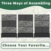 SpassWay 72"H Two-tone Patio Planter Box with Trellis Metal Raised Garden Bed Black Decorative Privacy Screen with Wheels - 2 of 4