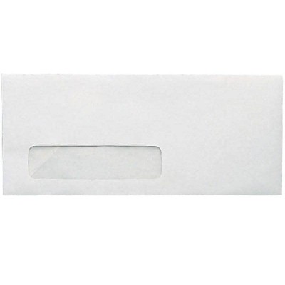 MyOfficeInnovations Gummed Business Envelope 4 1/8" x 9 1/2" White Wove 500/BX(SPL381937)