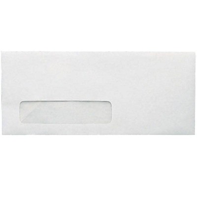 MyOfficeInnovations Gummed Business Envelope 4 1/8" x 9 1/2" White Wove 500/BX(SPL381937)