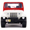 Jeep Wrangler #18 "Jurassic Park" Red and Beige "Jurassic World" 1/32 Diecast Model Car by Jada - 4 of 4